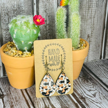 Load image into Gallery viewer, Western Faux Colorful Cowhide Tear drop Earrings