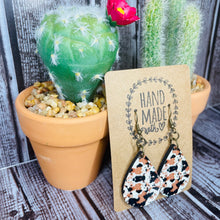 Load image into Gallery viewer, Western Faux Colorful Cowhide Tear drop Earrings