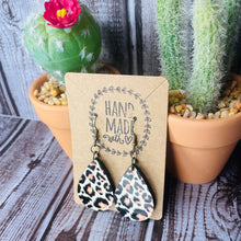 Load image into Gallery viewer, Western Faux Leopard print Tear drop Earrings