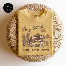 Load image into Gallery viewer, Pray Til The Cows Come Home Graphic Tee
