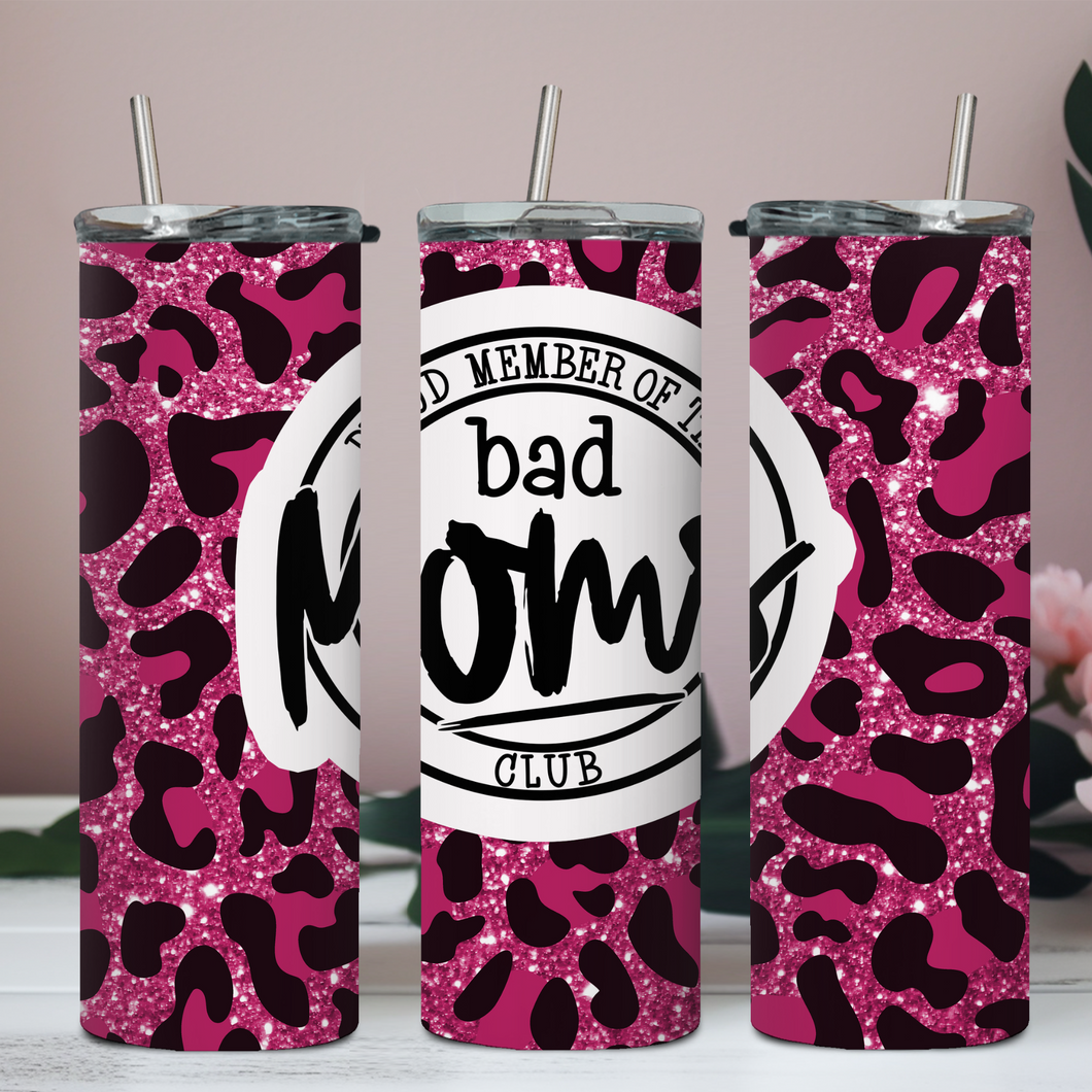 Pink Leopard Proud Bad Moms Club